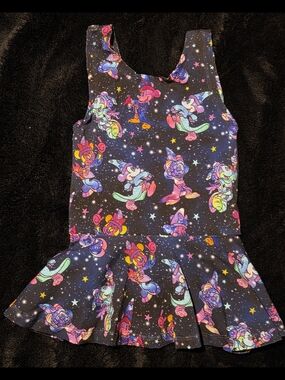 Raising Wilds Galaxy Mickey Peplum Top